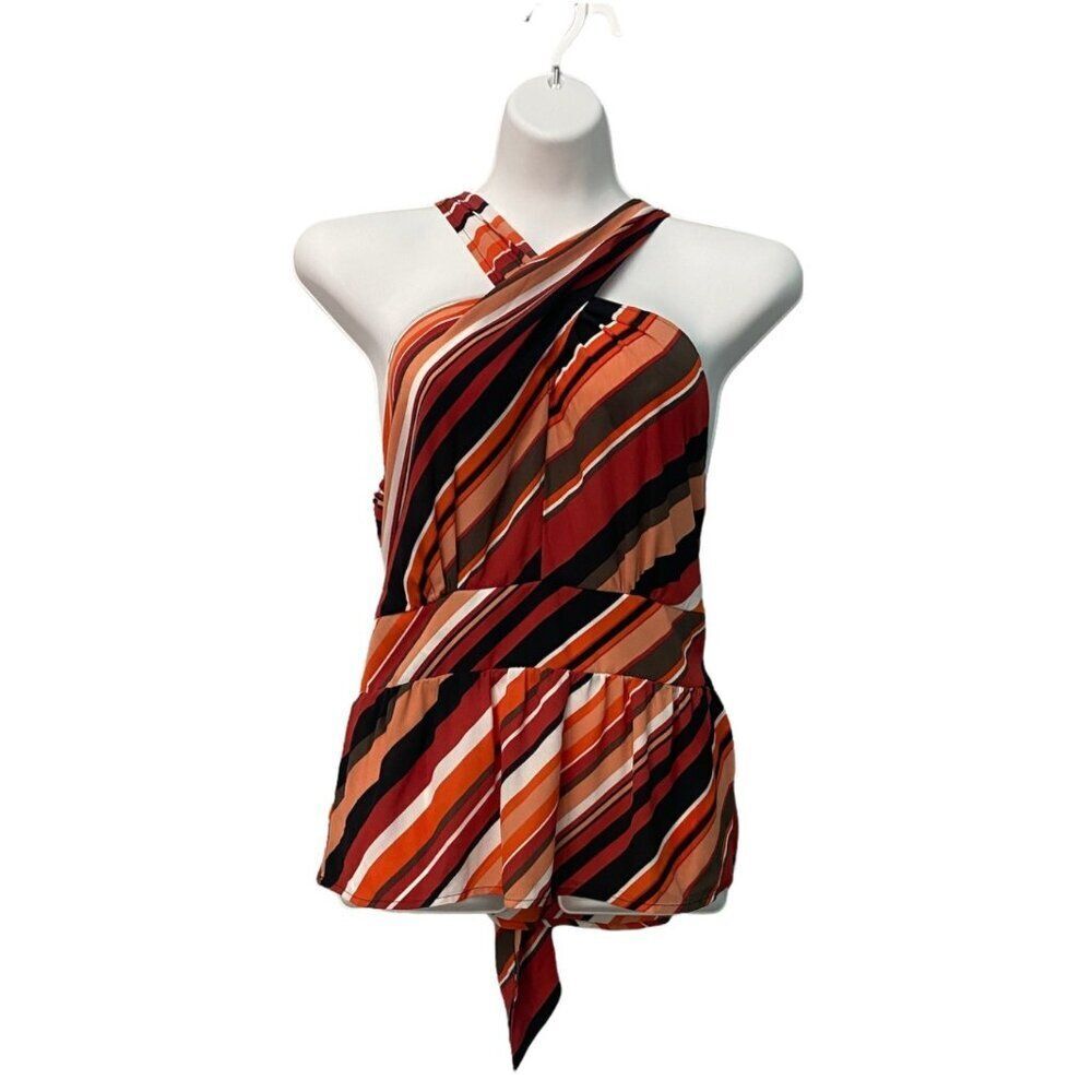 NWT Women's New York & Company Cross Front Sleeveless Blouse Size M